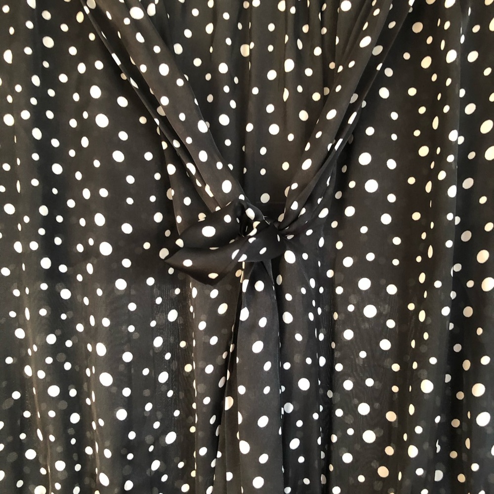 Max Studio black and white pokadot dress